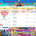 BUKTI JACKPOT SLOT MAHJONG WAYS TERPERCAYA DI INDONESIA TGL 05-11-2024