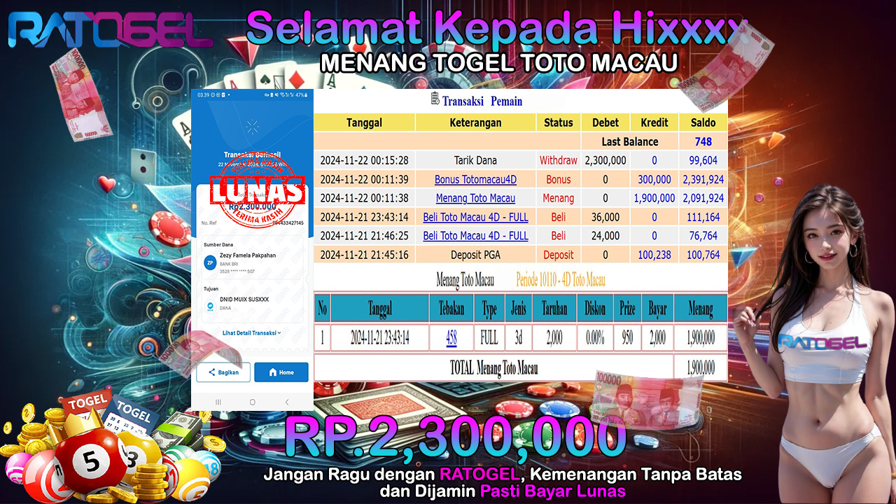 BUKTI JACKPOT TOGEL TOTO MACAU TERPERCAYA DI INDONESIA TGL 22-11-2024