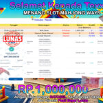 BUKTI JACKPOT SLOT MAHJONG WAYS TERPERCAYA DI INDONESIA TGL 18-11-2024