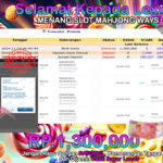 BUKTI JACKPOT SLOT MAHJONG WAYS TERPERCAYA DI INDONESIA TGL 24-11-2024