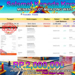 BUKTI JACKPOT SLOT MAHJONG WAYS TERPERCAYA DI INDONESIA TGL 09-11-2024