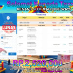 BUKTI JACKPOT SLOT MAHJONG WAYS TERPERCAYA DI INDONESIA TGL 22-11-2024