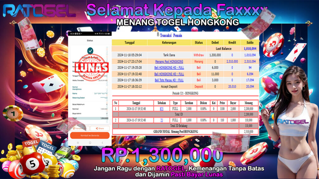 BUKTI JACKPOT TOGEL HONGKONG TERPERCAYA DI INDONESIA TGL 18-11-2024