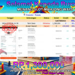 BUKTI JACKPOT SLOT MAHJONG WAYS TERPERCAYA DI INDONESIA TGL 10-11-2024