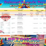 BUKTI JACKPOT SLOT MAHJONG WAYS 2 TERPERCAYA DI INDONESIA TGL 09-11-2024