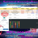 BUKTI JACKPOT SLOT STARLIGHT PRINCESS TERPERCAYA DI INDONESIA TGL 04-12-2024