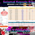 BUKTI JACKPOT LIVE CASINO ROULETTE TERPERCAYA DI INDONESIA TGL 03-12-2024