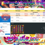 BUKTI JACKPOT SLOT 15.000X MANIA  TERPERCAYA DI INDONESIA TGL 07-12-2024