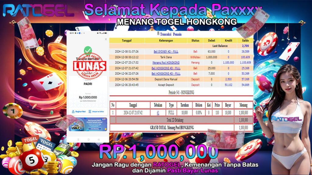 BUKTI JACKPOT TOGEL HONGKONG TERPERCAYA DI INDONESIA TGL 08-12-2024