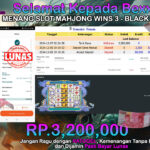 BUKTI JACKPOT SLOT MAHJONG WINS 3 – BLACK SCATTER TERPERCAYA DI INDONESIA TGL 07-12-2024